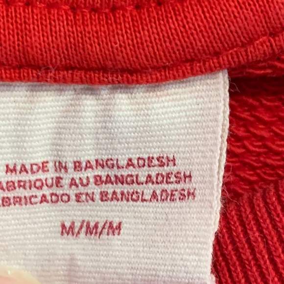 Red Levi’s Sweatshirt Size M - Picture 7 of 10